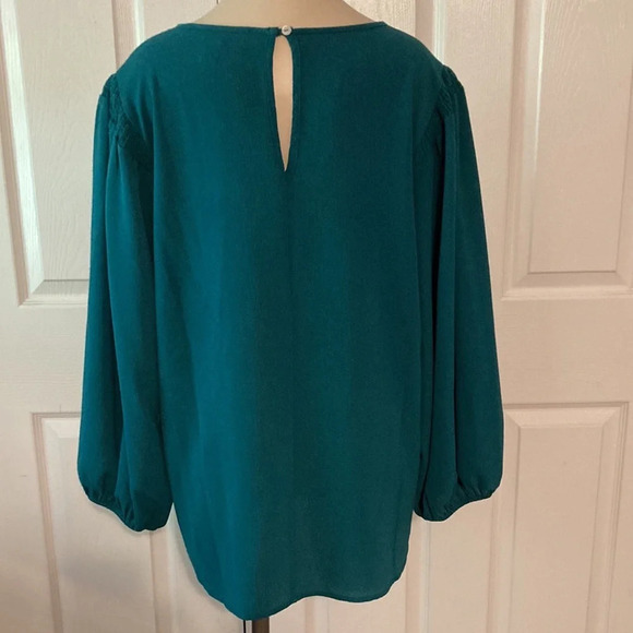 Blue Rain Green Blouse XL - Picture 5 of 15